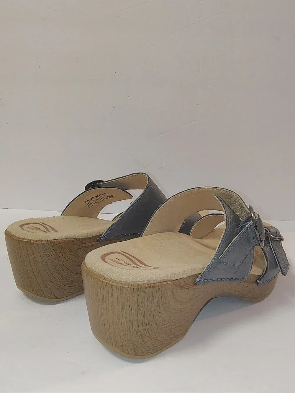 Dansko Sophie Women's Leather Sandals Adjustable Double Strap Clogs 40